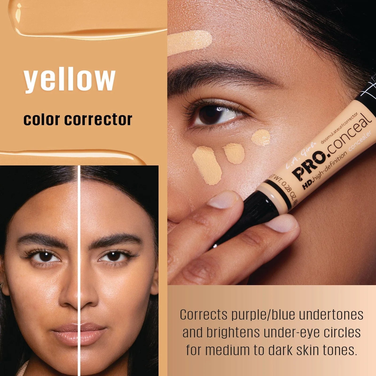 L.A. Girl - Pro Conceal HD High Definition Color Corrector - Yellow