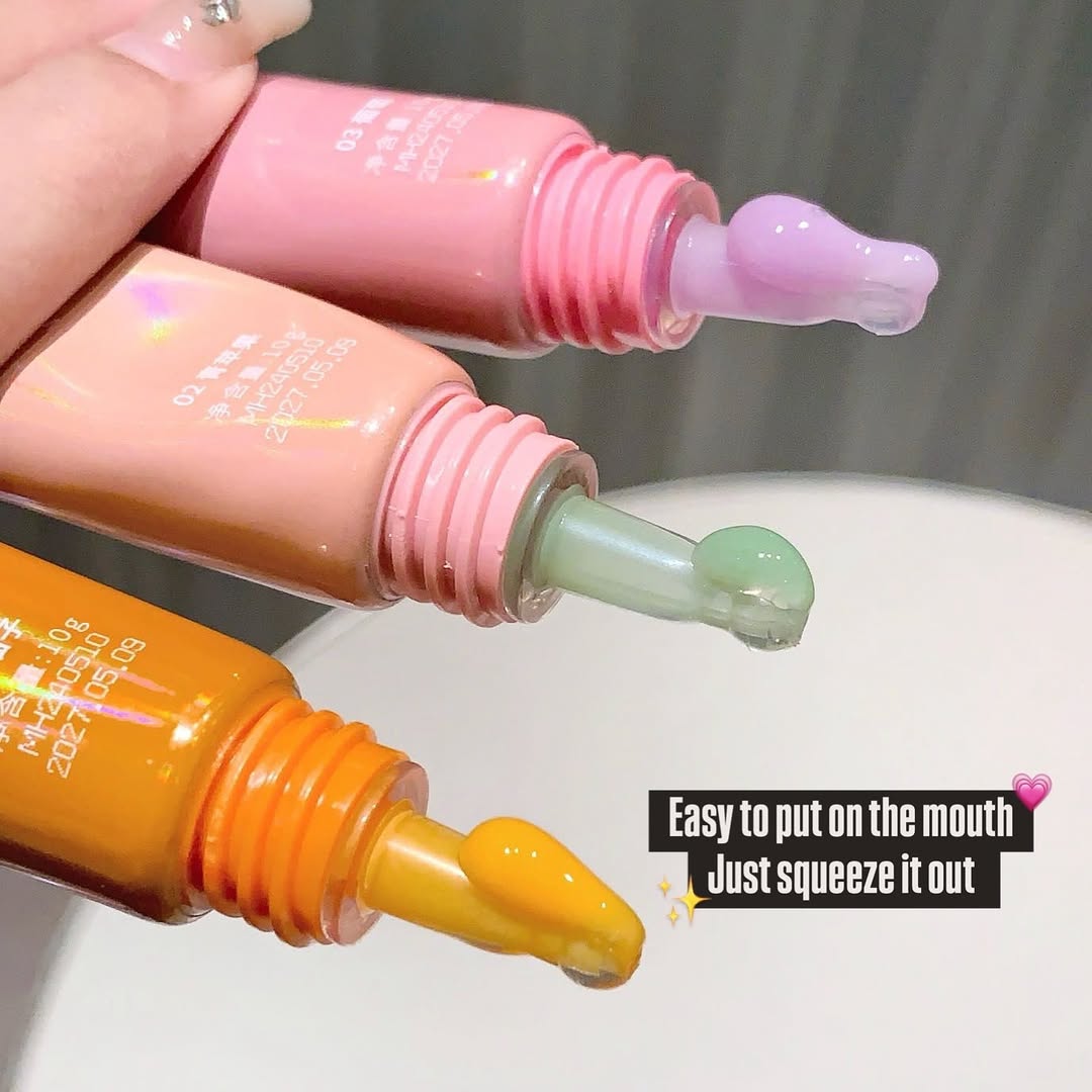 Gege Bear - 3pcs Fruity Color Changing Lip Gloss