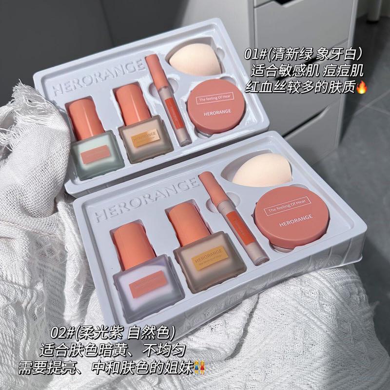 HERORANGE - Light Skin Face Makeup Kit Set of 5