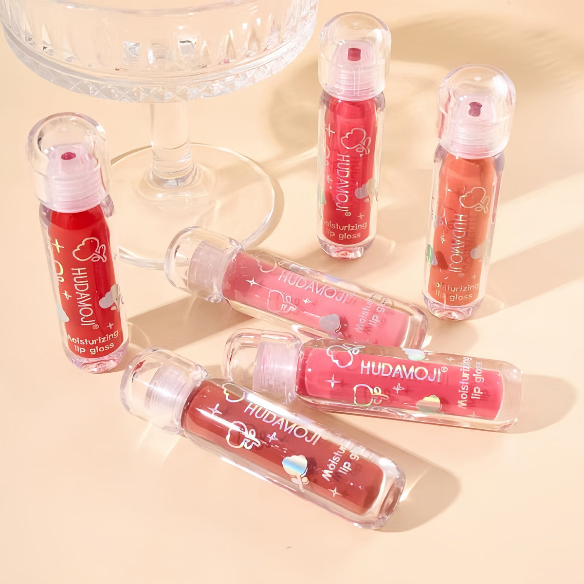 Hudamoji - Vitamin E Mirror Lip Gloss Set of 6