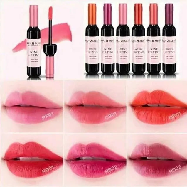 Wine Bottle Shape Lip Tint Set of 6