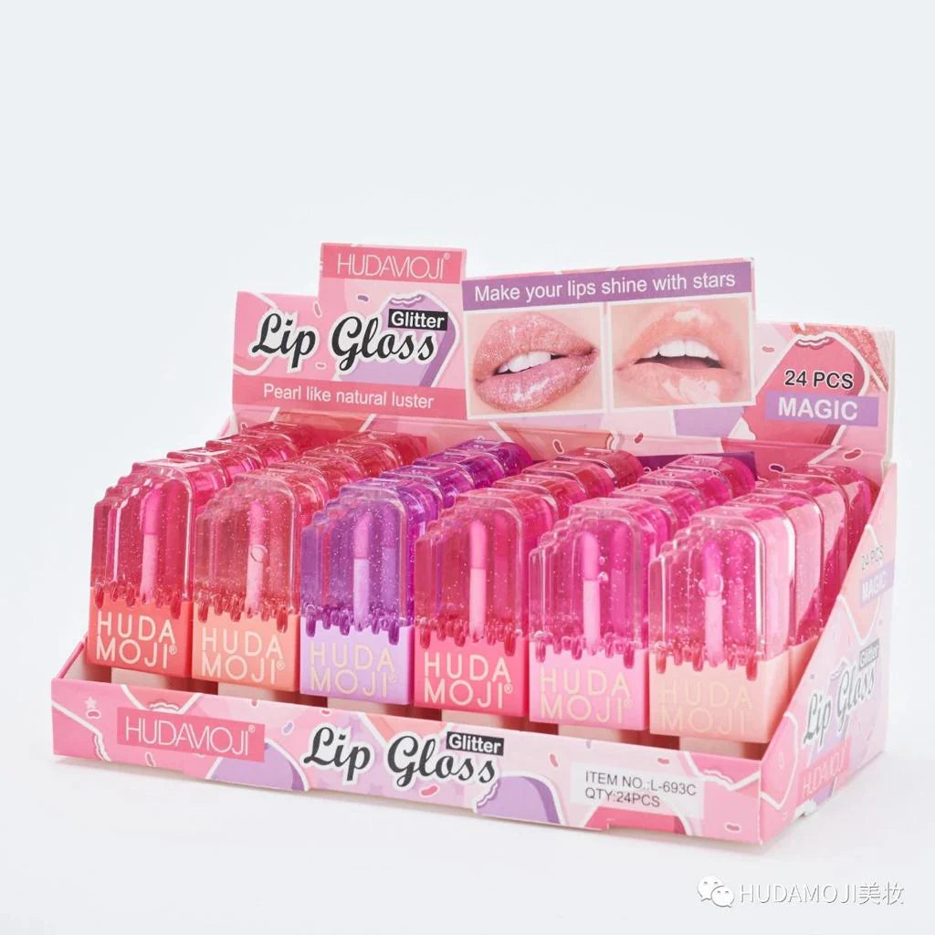 Hudamoji - Ice Cream Shape Lip Oil Set of 6