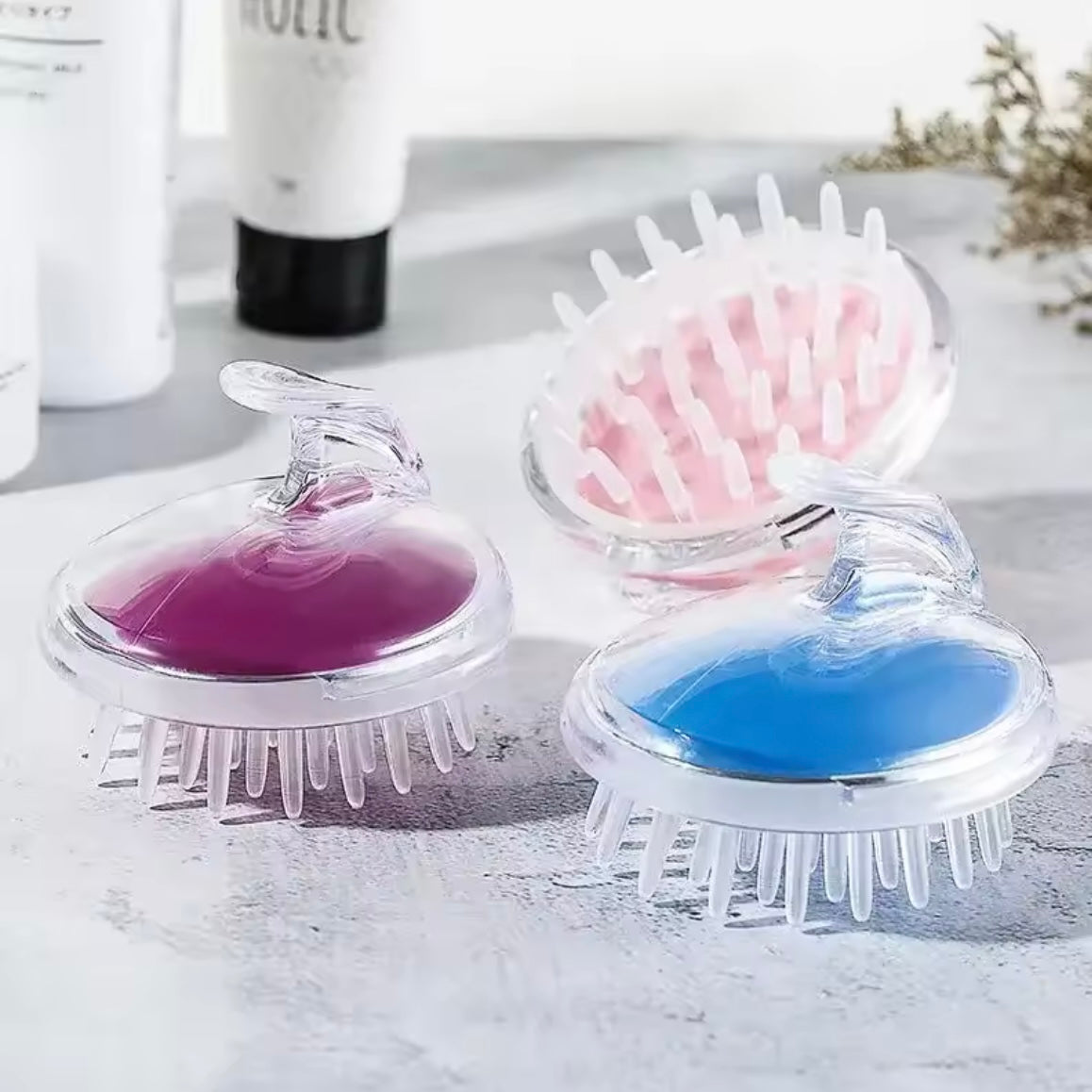 Crystal Clear Shampoo Silicone Scalp Massager