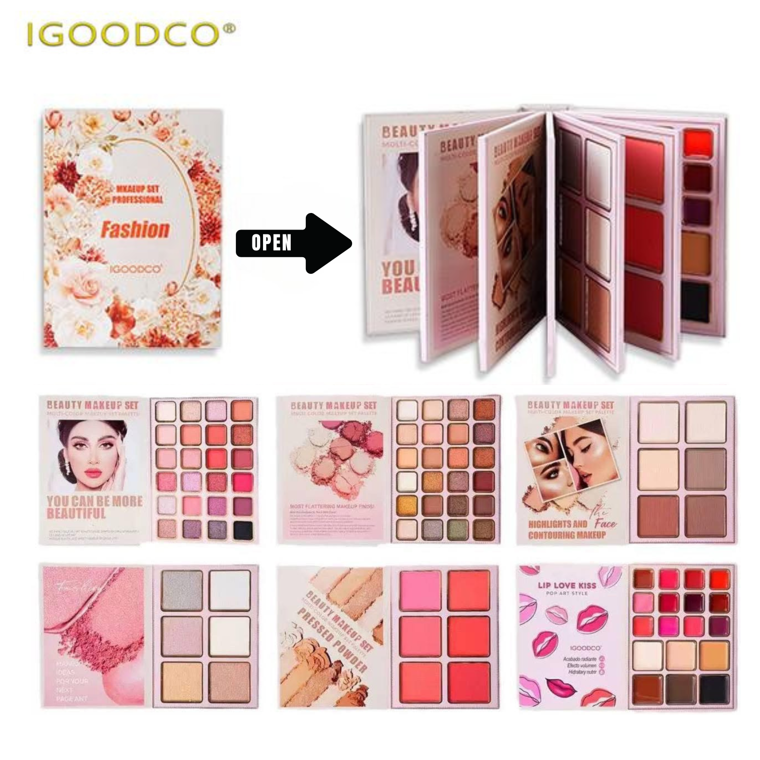 IGOODCO - 6 Layer Makeup Book Palette