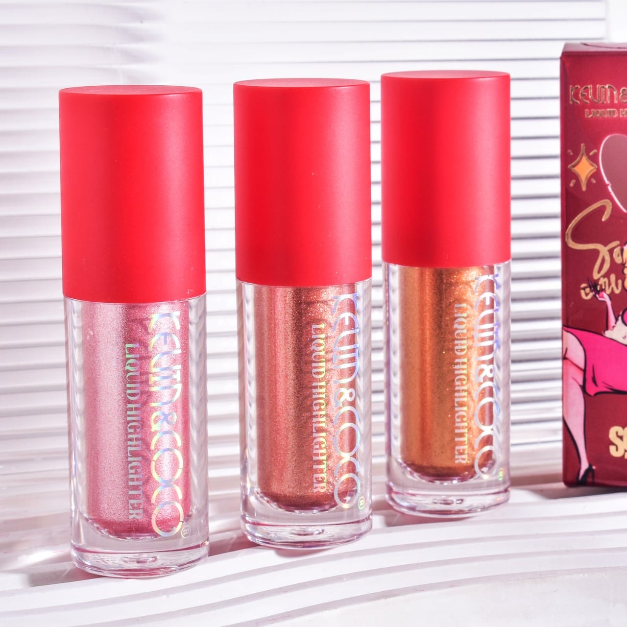 Kevin & Coco - Sexy Colorful Liquid Highlighter Set of 3