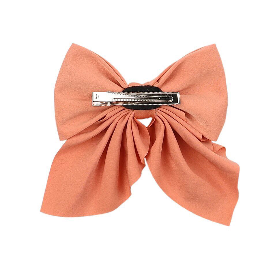 Bowknot Headdress Solid Color Barrettes Duckbill Hair Clip
