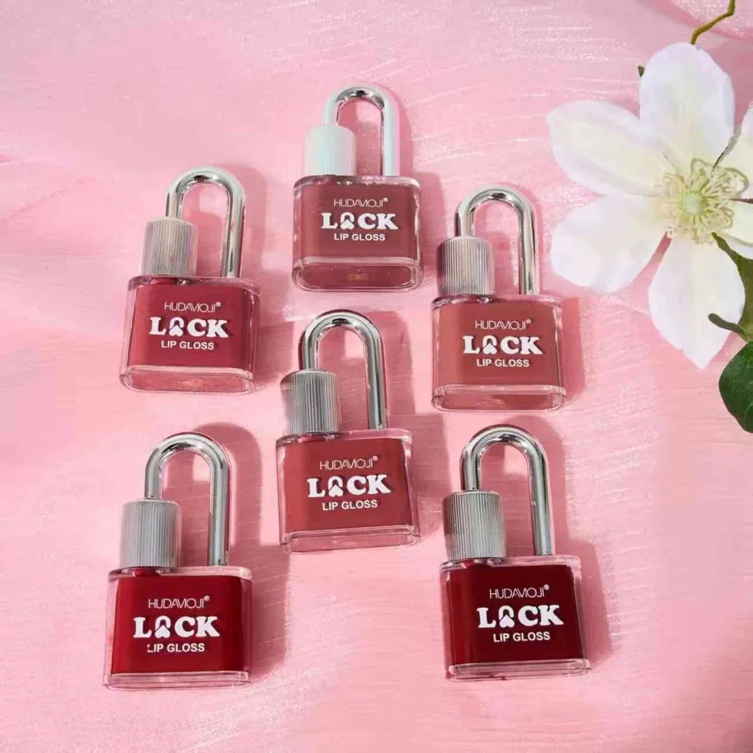 Hudamoji - Lock Shape Matte Lip Gloss Set of 6