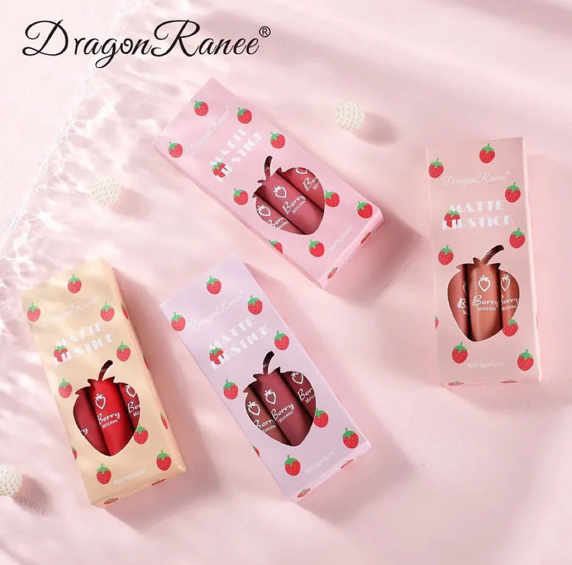 Dragon Ranee - Strawberry Sweet Lip Gloss Set of 3
