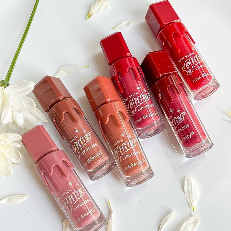 Glitter Matte Lip Gloss Waterproof & Long-lasting Charm Lip Gloss