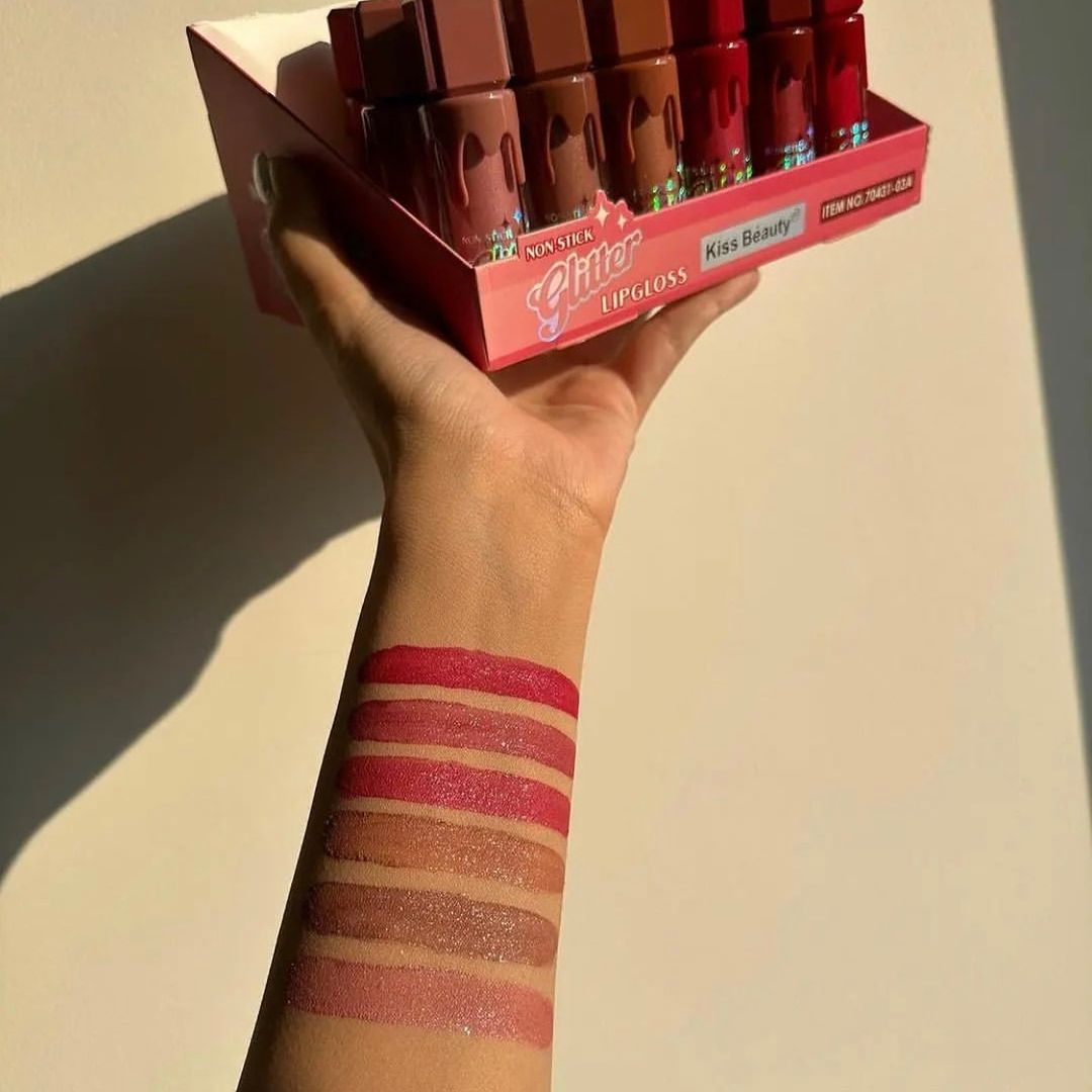 Glitter Matte Lip Gloss Waterproof & Long-lasting Charm Lip Gloss