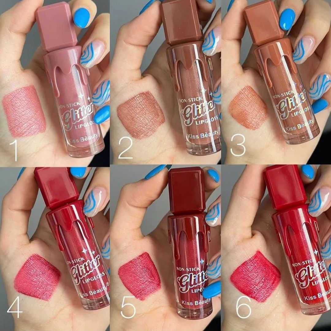 Glitter Matte Lip Gloss Waterproof & Long-lasting Charm Lip Gloss