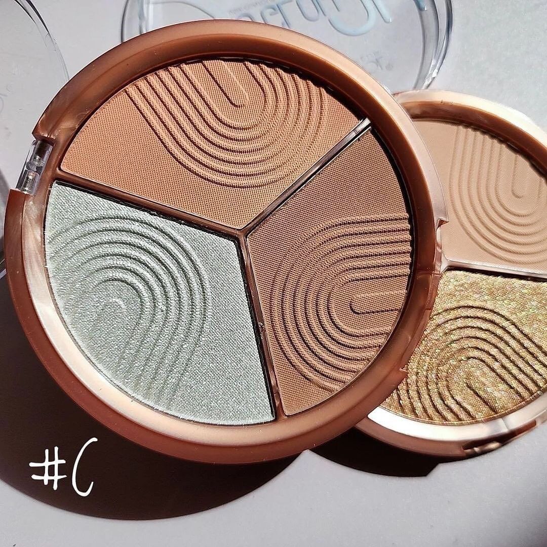 3 Color Pro Glow Highlighter Palette  Highly Pigmented Prettiest Glow Palette