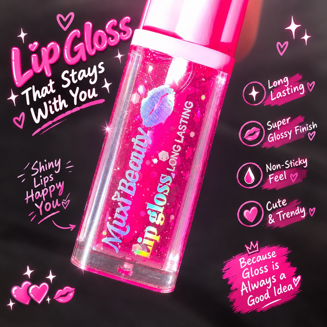 Muxi Beauty - Cute Glossy Shine Lip Gloss