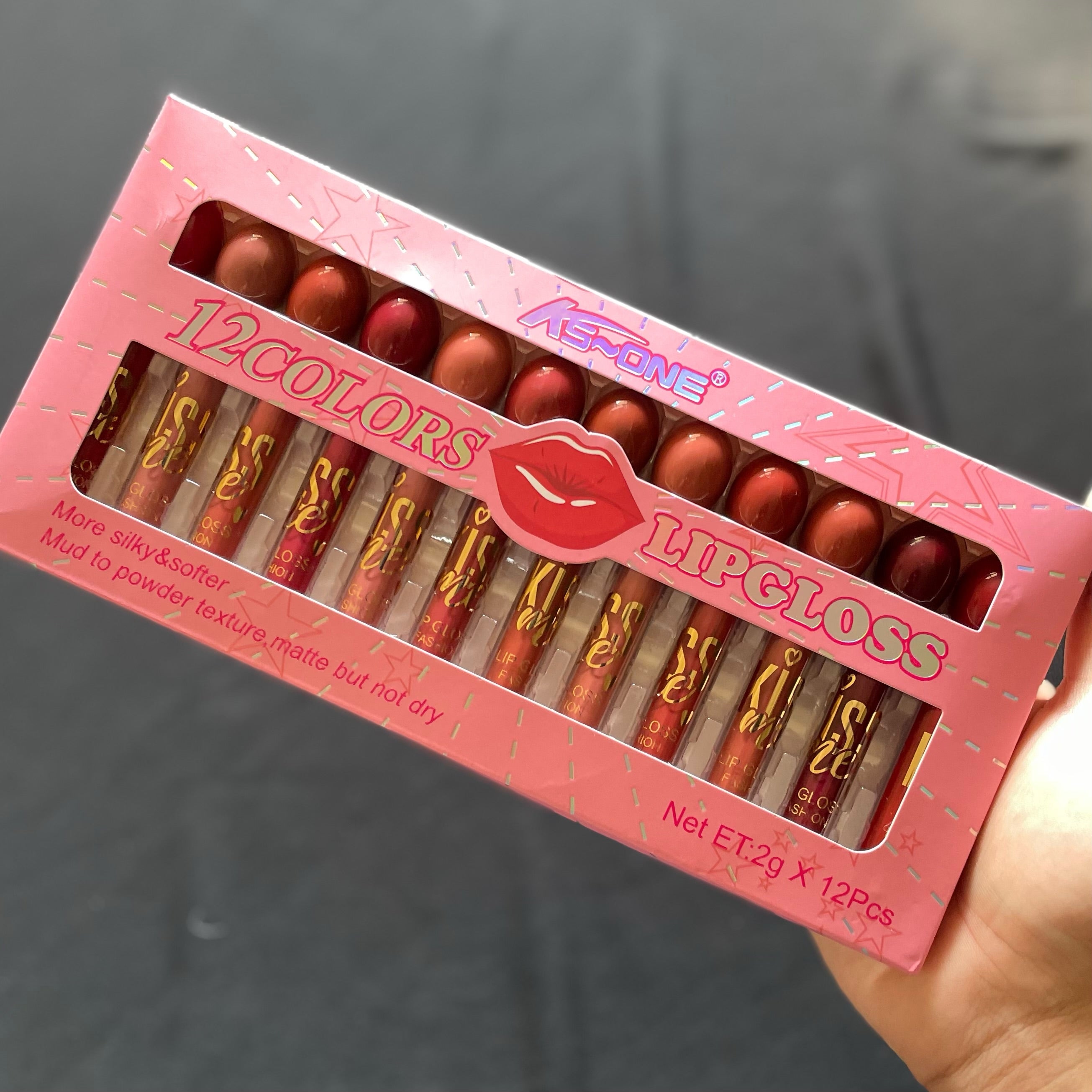 Ks One - 12pcs Matte Lip Gloss Set