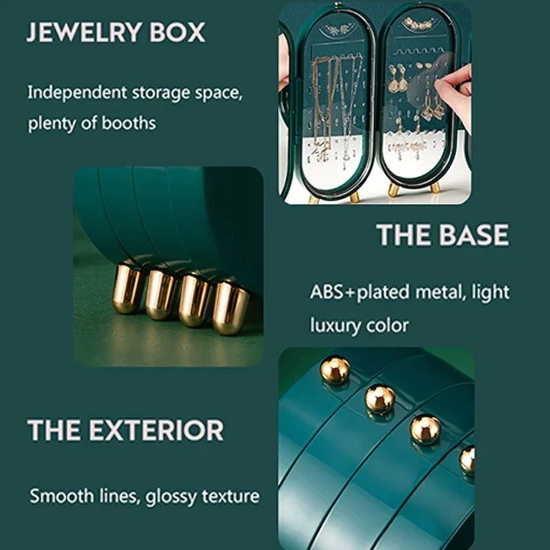 Foldable Jewelry Storage Earrings & Necklace Organizer