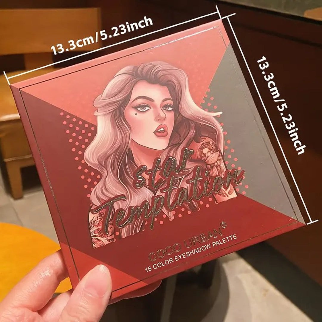 Coco Urban - 16 Colors Matte & Shimmer Eyeshadow Palette