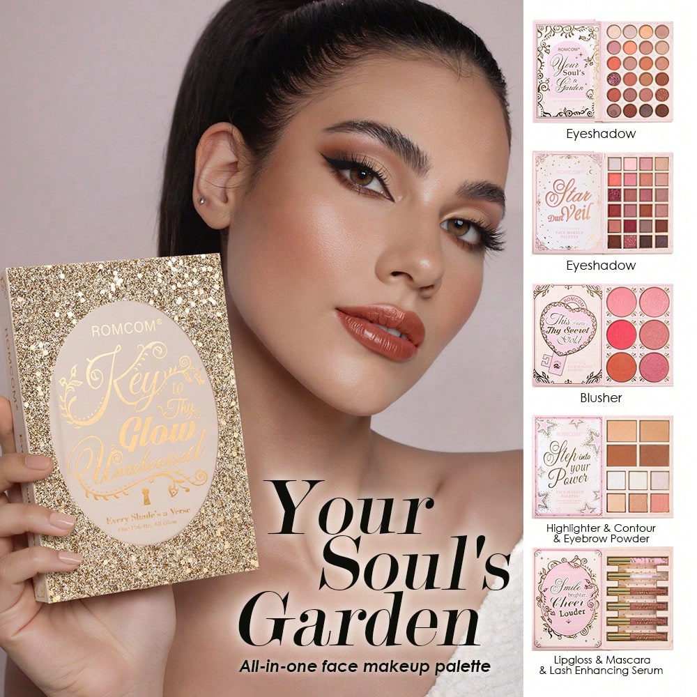 Rom Com - Key to Thy Glow 5 Layers All-in-One Makeup Book