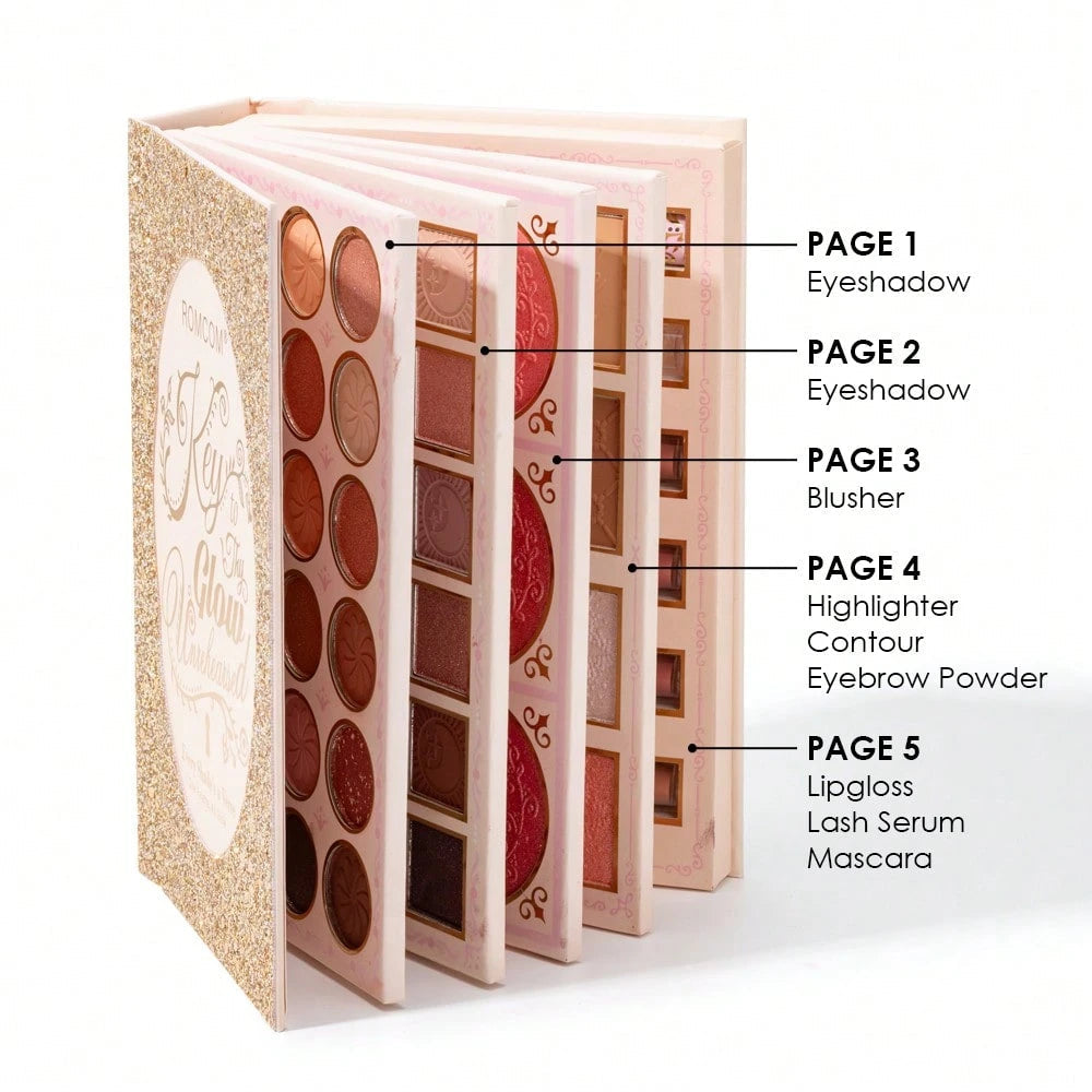 Rom Com - Key to Thy Glow 5 Layers All-in-One Makeup Book