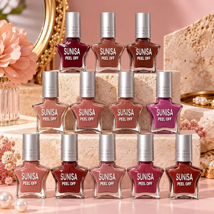Sunisa - Peel Off Star Matte Nail Polish Set of 12