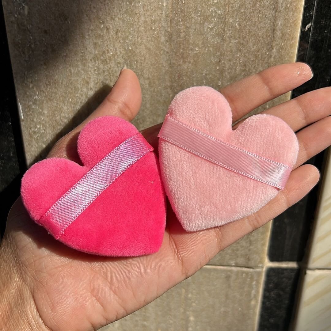 Love Facial Makeup Powder Puff Set of 8