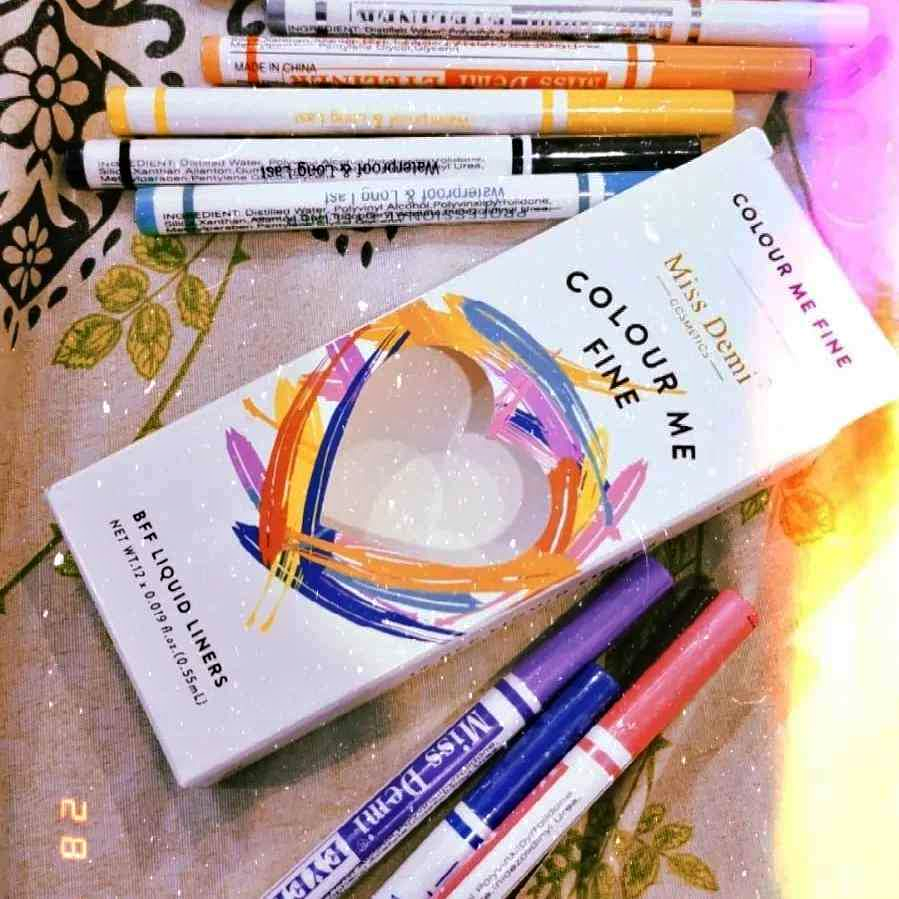 Miss Demi - 12pcs Colour Me Fine Marker Eye Liner