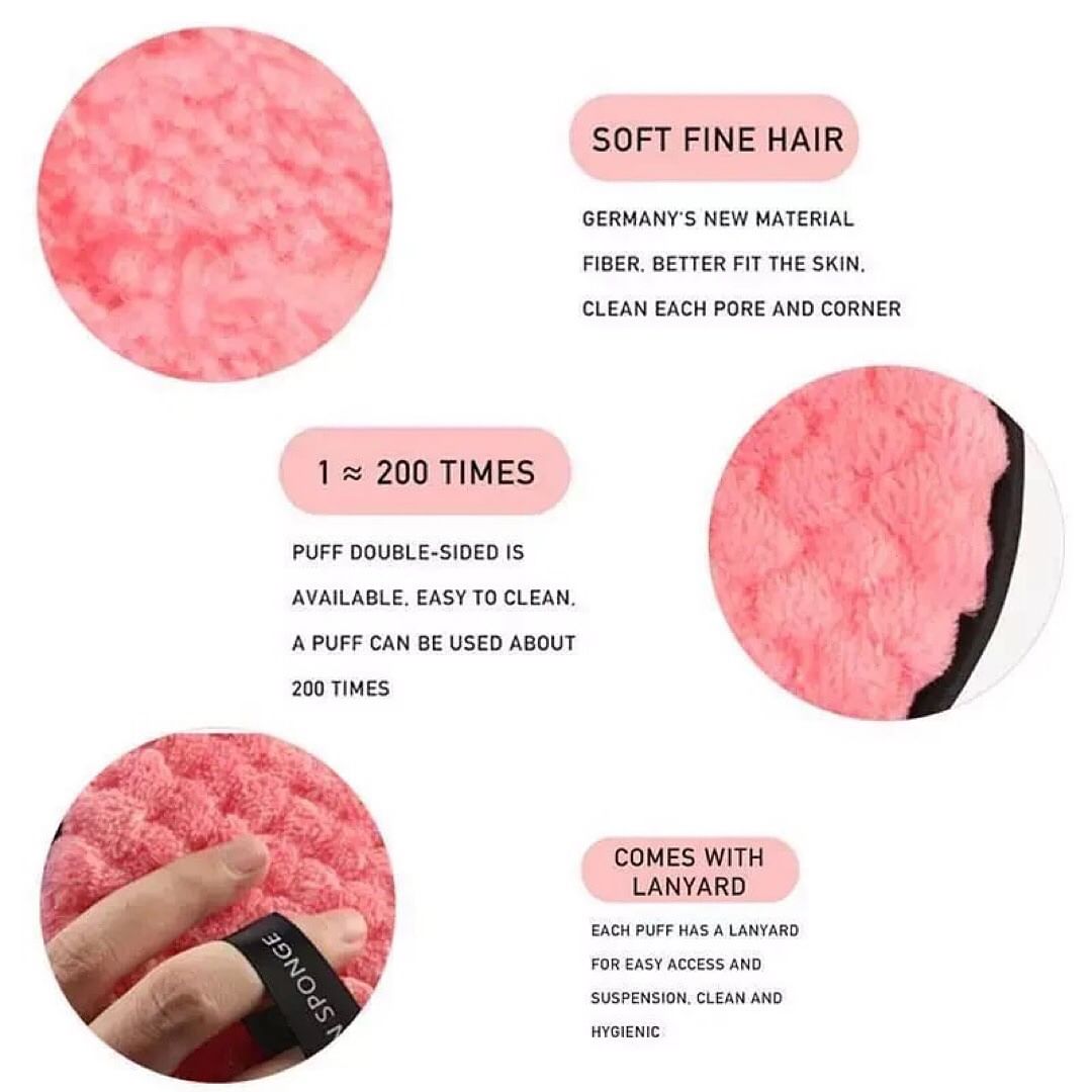 Microfiber Cotton Makeup Removeing & Cleansing Puff