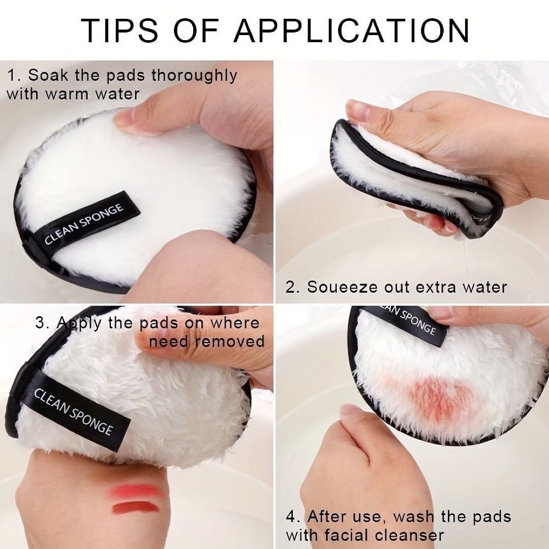 Microfiber Cotton Makeup Removeing & Cleansing Puff