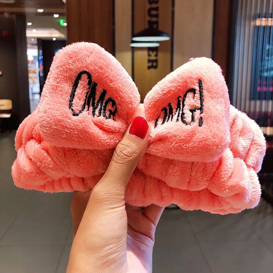 Omg Furr Coral Fleece Soft Bow Headband