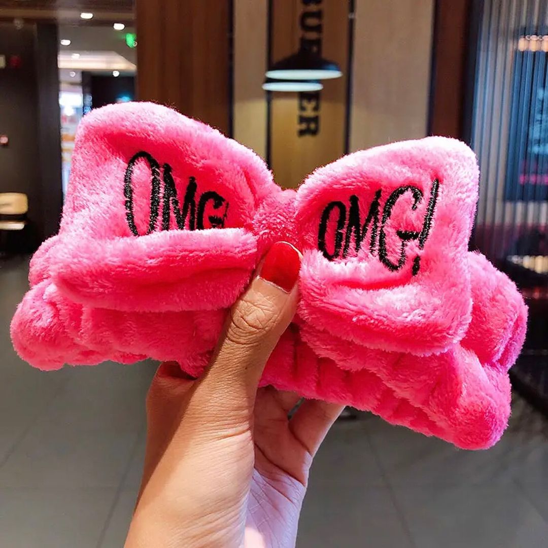Omg Furr Coral Fleece Soft Bow Headband