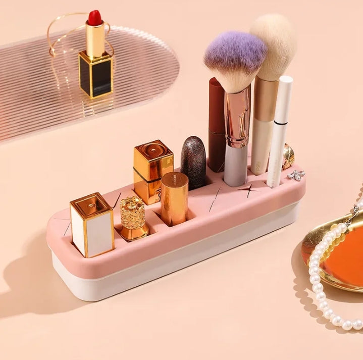 18 Grid Silicone Desktop Lipstick Holder