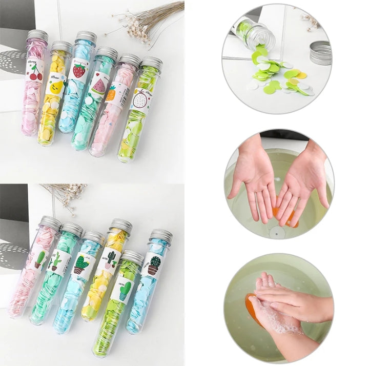 Travel Disposable Mini Scented Paper Soap for Hand Wash