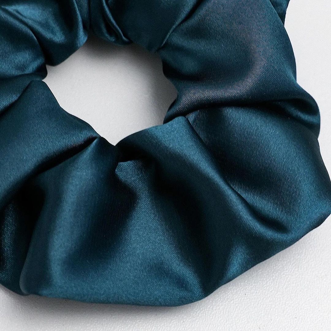 Satin Silk Elastic Rubber Band Ponytail Hair Scrunchies