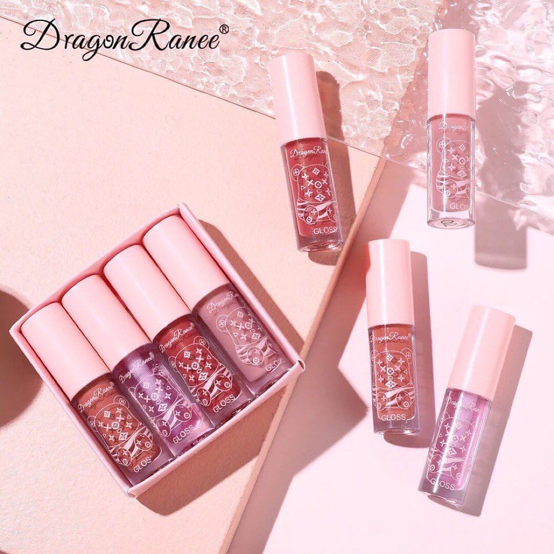 Dragon Ranee - Bear Mirror Jelly Lip Gloss Set of 4