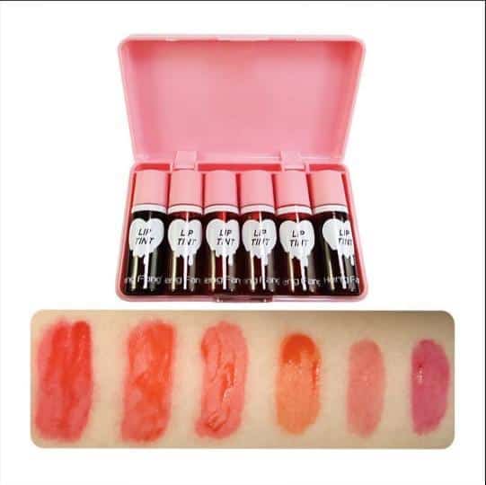 Heng Fang - Heart Lip and Cheek Tint Set of 6