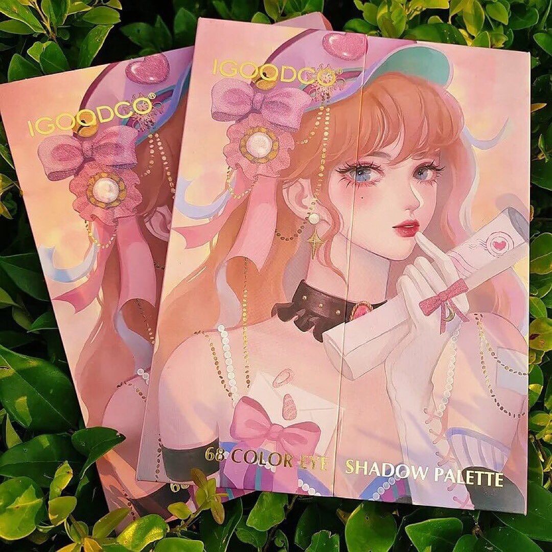 68 Colors All-in-One Makeup Palette with Puff Sticks