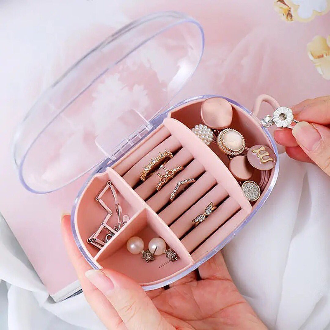 Multifunctional Mini Jewelry Box Travel Portable Jewelry Storage Case