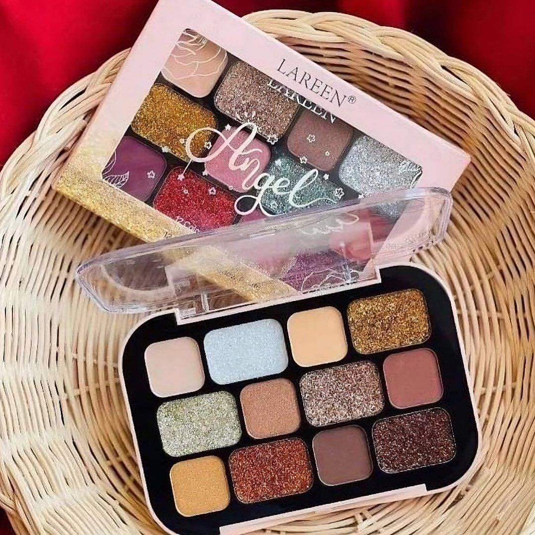 Lareen - 12 Color Matte & Glitter Eyeshadow Palette