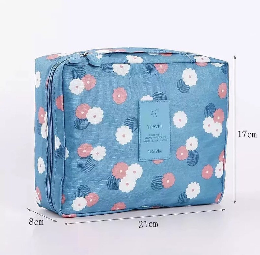 Travel Zipper Waterproof Cosmetic Pouch