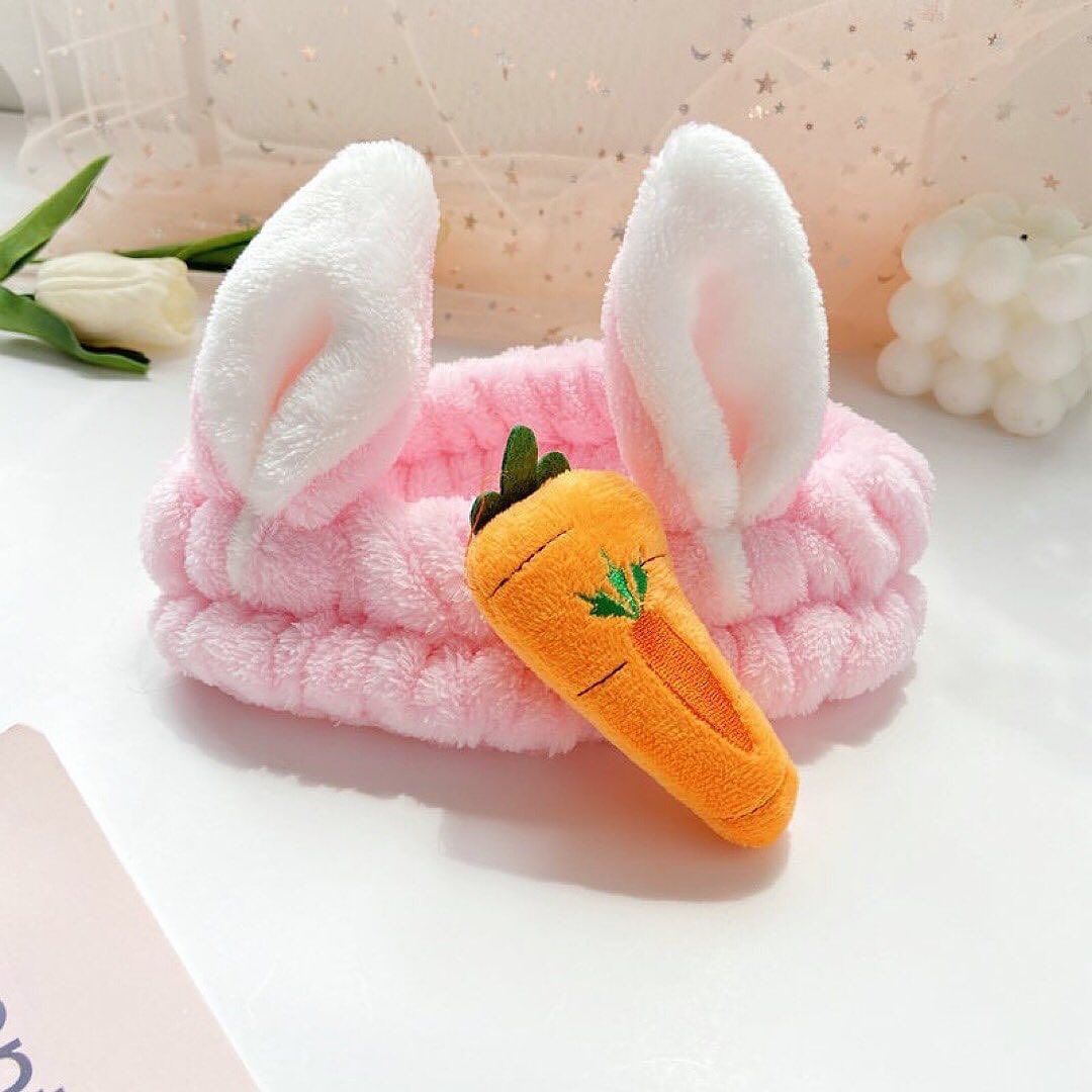 Lovely Rabbit Ear Carrot High Elastic Headband