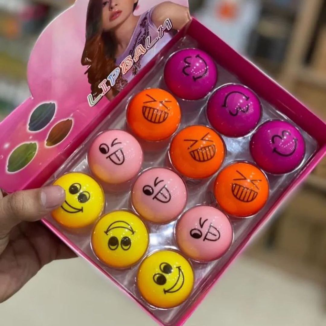 Emoji Transparent Lip Balm Lip Moisturizing Emoji Balm