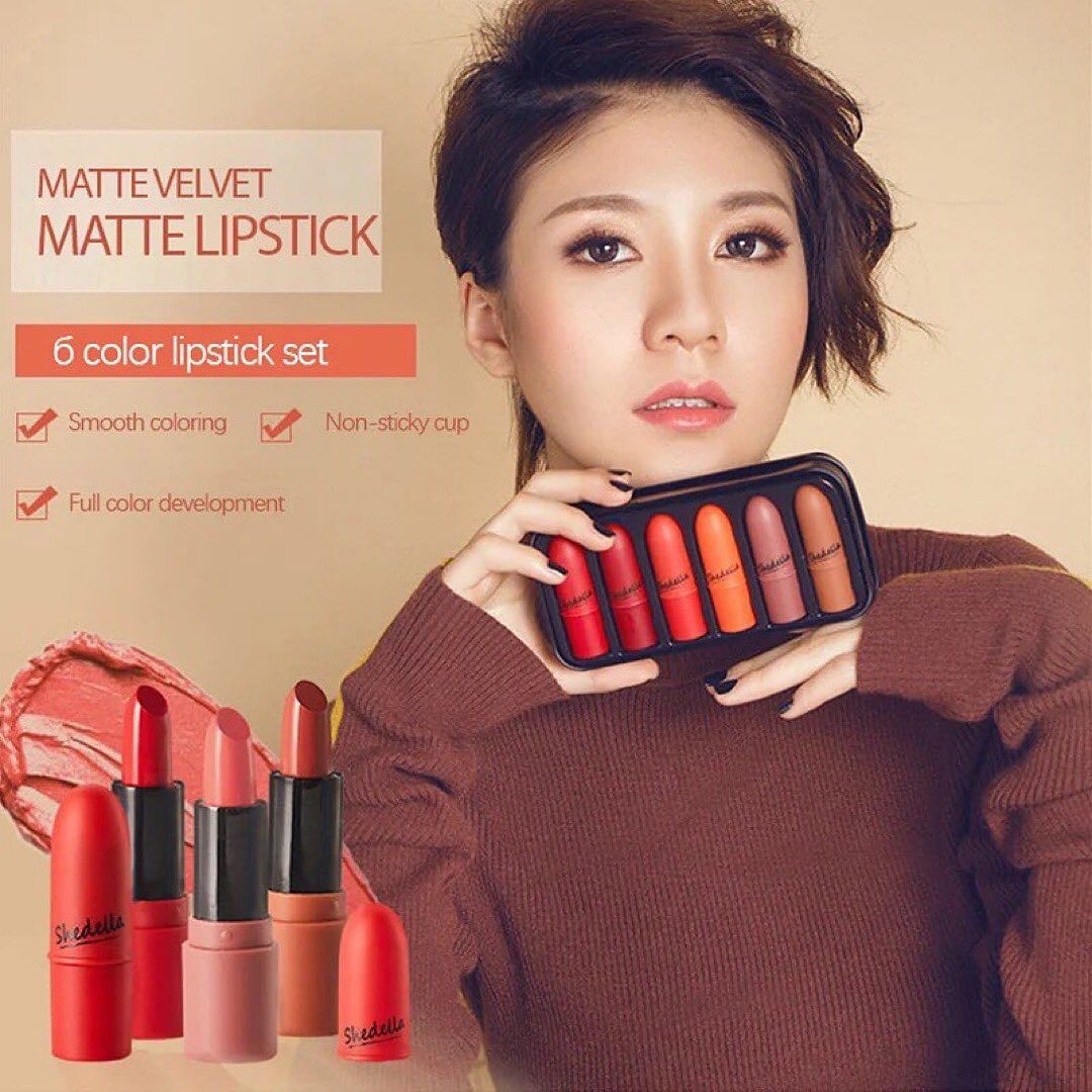 Shedella - Bullet Velvet Matte Lipstick Set of 6