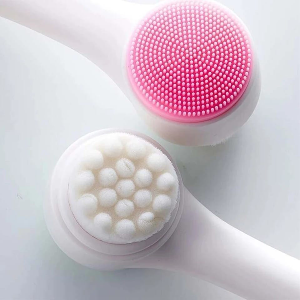 Facial Beauty - Double Sided Silicone Cleanser Brush