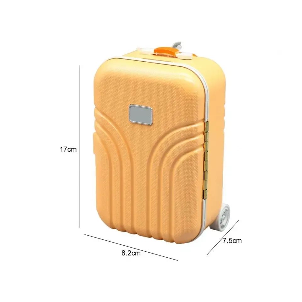 Creative Fun Suitcase Style Musical Rotating Ballerina Girl Jewelry Storage Box