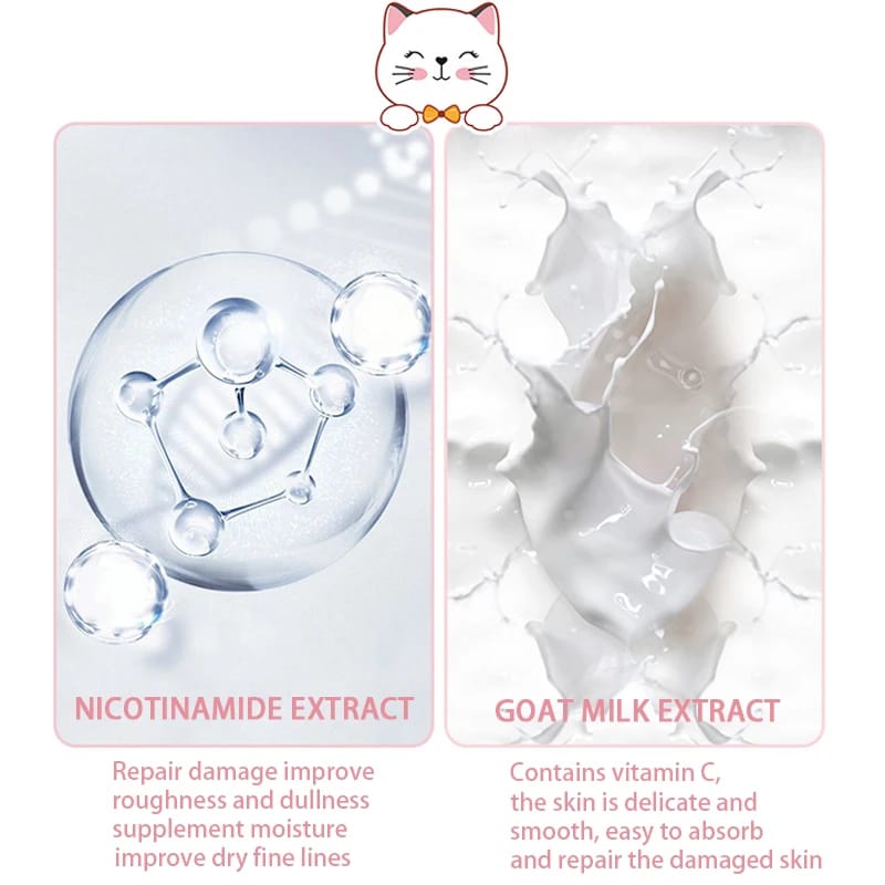 1 Pair Moisturizing Goat Milk Hand Mask Nourishing Exfoliating Hand Mask