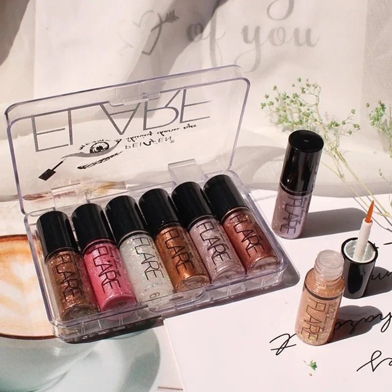 Flare Liquid Shimmer Eyeshadow Liner Set of 6