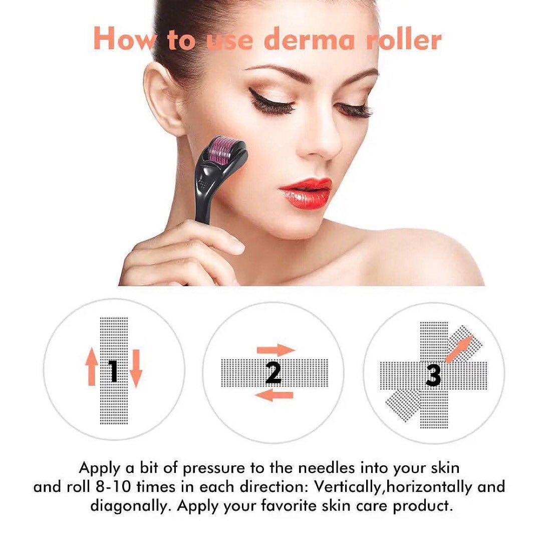540 Needles Facial & Body Hair Growth Derma Roller