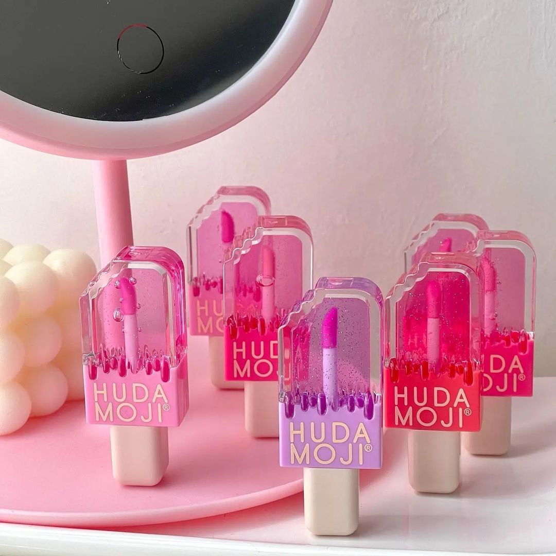 Hudamoji - Ice Cream Shape Lip Oil Set of 6