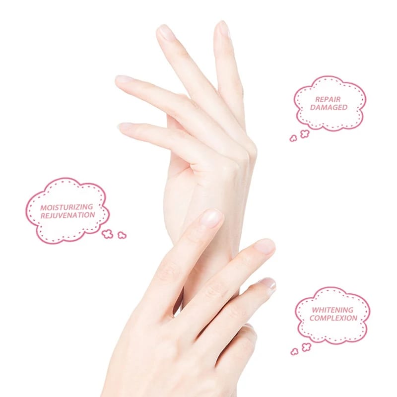 1 Pair Moisturizing Goat Milk Hand Mask Nourishing Exfoliating Hand Mask