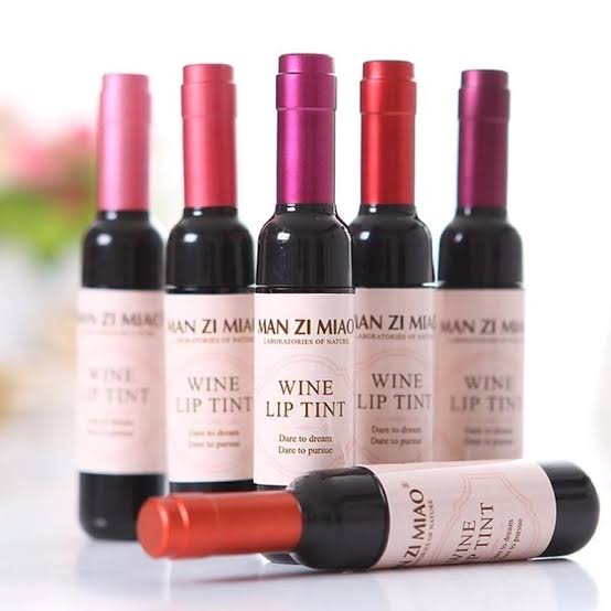 Wine Bottle Shape Lip Tint Set of 6