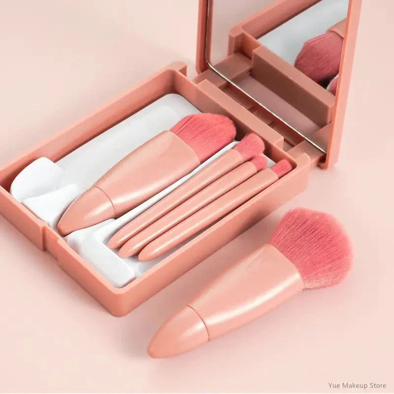 Kawaii Mini Fluffy Makeup Brushes Pack of 5